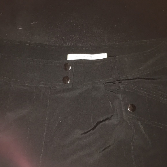 Diane Von Furstenberg DVF size 14 black silk cargo shorts - Picture 7 of 14